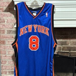 Mens Reebok Vintage Latrell Sprewell New York Basketball Jersey 56